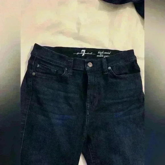 7 for all mankind skinny high rise  jeans - Picture 5 of 8